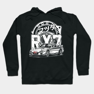 RX7 FD3S Rotary Engine (White Print) Hoodie